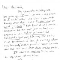 Embracing Newtown Volunteer Favorite Letters 590